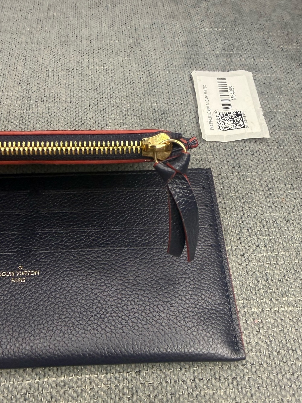 Louis Vuitton Felicie monogram empreinte pouch and card holder marine rouge - Picture 5 of 8